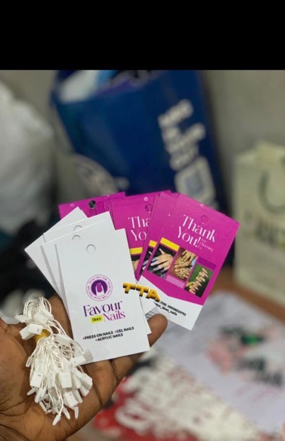 Custom hang tags by TTA